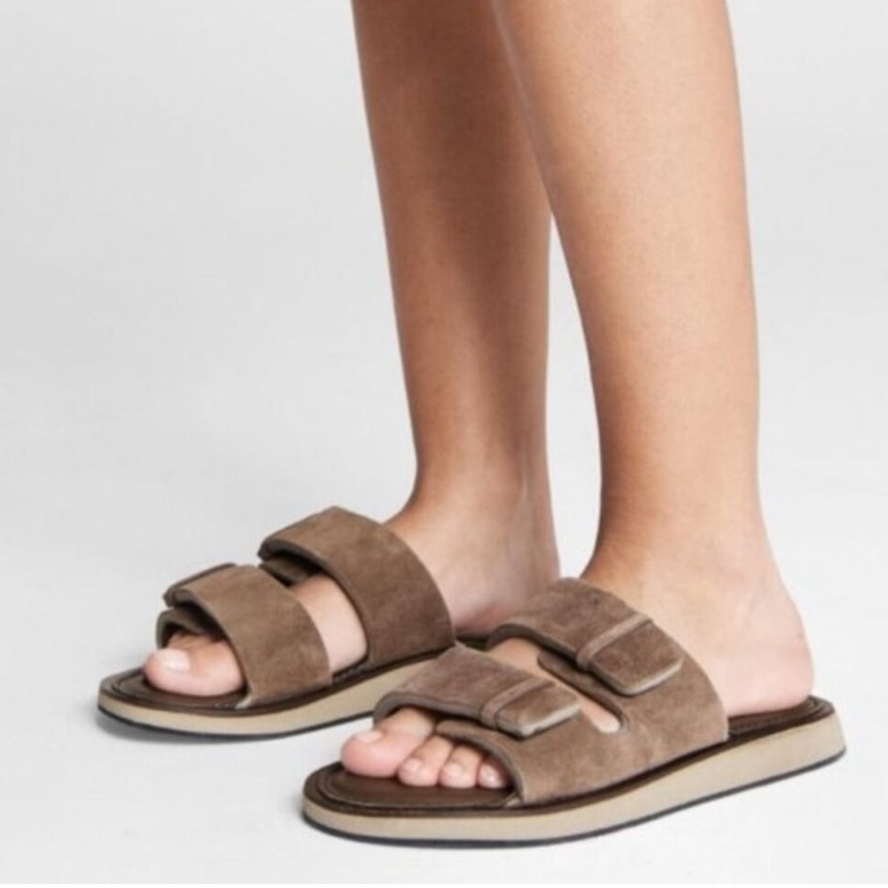 Rag & Bone Parker Slides, Brown Suede